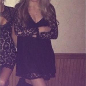 Kimchi Blue black lace dress. Worn Once